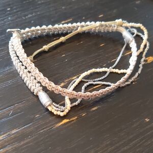 S&D Gray & Silver Wrap Bracelet